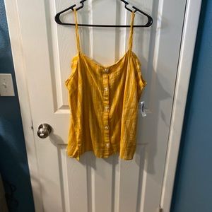 Old Navy Linen button down camisole